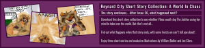 Reynard City Short Story Collection: A World In Chaos - now available to download from the Reynard City Patreon page